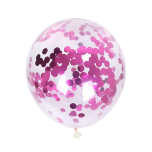 Balon Latex Confetti Bulat Balon Konfeti Bening Ukuran 12 Inch Isi 10 Pcs Pesta Balon Tiup Helium Lateks Balon Pernikahan Dekorasi Pesta Ulang Tahun