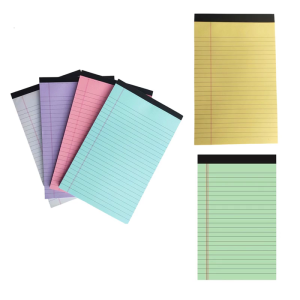 8 Pcs A4 Pocket Notepads Writing Paper Lined Paper Pads Scratch Pads Tearable Legal Pad Office Supplies