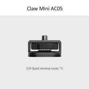 VRIG Claw Mini อะแดปเตอร์กล้องที่วางกล้องแอคชั่นแคมเมราอย่างรวดเร็วชุดติดตั้งสกรูสำหรับ Gopro ขนาด1/4นิ้ว Insta360 DJI OSMO อุปกรณ์ขาตั้งกล้อง