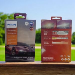 หลอดไฟหน้า LED PHILIPS แท้ ULTINON RALLY 3550 กำลังวัตต์ 50W/4500LUMEN (สีขาว)