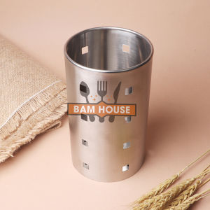 Ống đũa inox tròn Bam House sáng bóng có lỗ thông thoáng cao cấp ODT01 Bam House