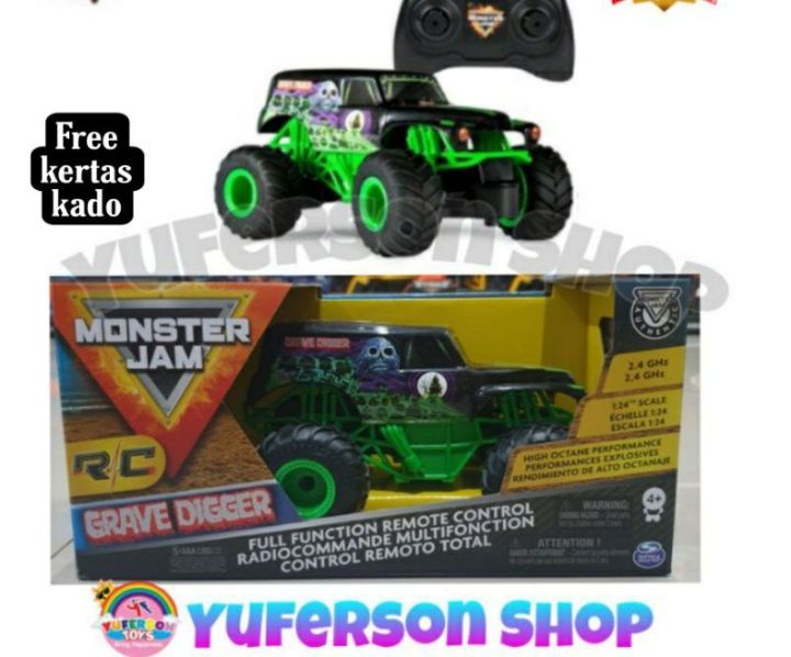 Monster Jam Official Grave Digger Remote Control Monster Truck