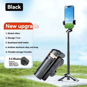 Tripod portabel mini selfie stick remote control tripod tiga-in-one