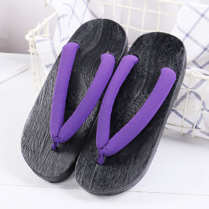 Japanese Traditional Wooden Woman Kimono Geta Clogs Sauna Spa Flip Flops Home Slipper Beach(add2size）
