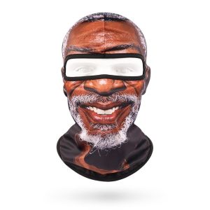 ZFZDR0LH Quick Dry Funny Face Sun Protection Breathable Prank Face Hood Stylish Full Coverage Realistic Balaclava Skiing