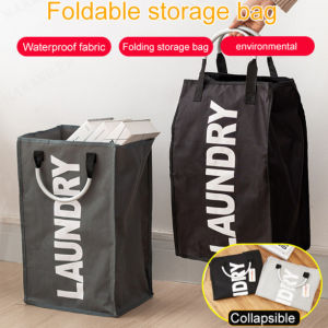 huowa Convenient and Spacesaving Dirty Clothes Basket Oxford Cloth Foldable Storage Bag