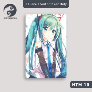 Hatsune Miku - Sticker For Touch Go Card (Waterproof High Quality) TnG NFC eWallet Access Card Sticker Skin HTM