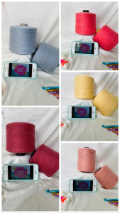 Yarn - Sợi 100% Organic Cotton | Sợi chập (0.6mm - 0.8mm) | Sợi mền siêu nhẹ và mát dùng đan móc sản phẩm mùa hè