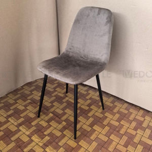 Vedourstyle Velvet Fabric Dining Chair Modern Designed Restaurant Chair Kerusi Makan 绒布餐椅 Kain Baldu