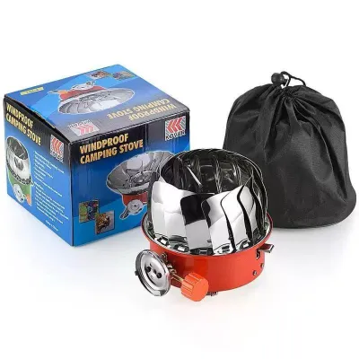 Kompor camping Bunga / windproof camping bulat stove model bunga