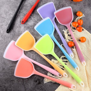 Silicone Pancake Spatula Nonstick Pan Spatula Frying Pan Spatula Omelette Spatula Shovel Fish Spatula Cookware