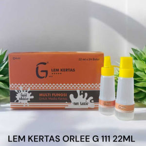 (1 KOTAK 24pcs) Lem Kertas Cair G Orlee Botol Multifungsi Untuk Kertas / Slime Lem Cair Transparan