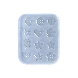 Silicone Fondant Mold Button Series Multifuntional Chocolate Molds Easy to Clean Suitable for Dessert and Craft Making