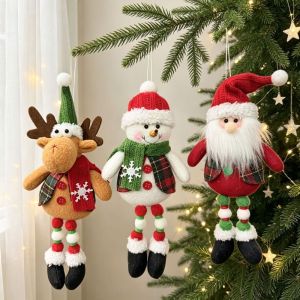 KANNERT Long Leg Christmas Tree Hanging Decorations Santa Claus Elk Deer Doll Christmas Doll Ornament Holiday Christmas Gift Colorful Christmas Santa Claus Pendant Christmas