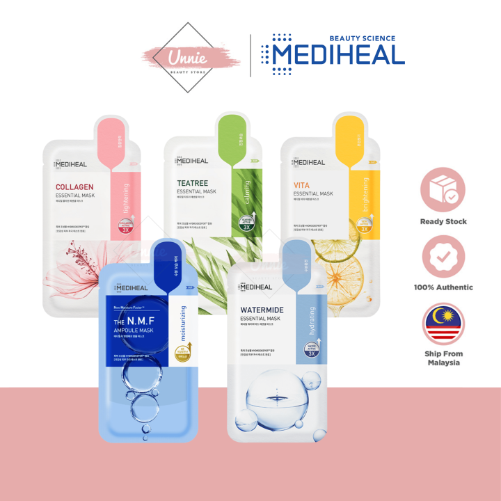 Mediheal Face Mask N.M.F AQUARING / TEATREE / COLLAGEN / VITA LIGHTBEAM