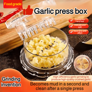 Rotary Pressing Garlic Masher Kitchen Small Manual Mincer Ginger and Garlic Grinder Multifunctional Household Garlic Twist Box多功能手工按压研磨盘捻蒜盒