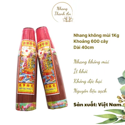 Nhang 4 tấc Nhang không mùi ít khói Nhang Thanh An