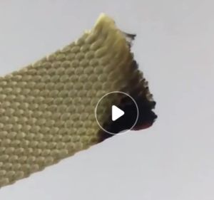 Hanson8 High Strength Aramid Fiber Tape Meta Aramid Fiber Woven Tape Fabric Belt Kevlar Fireproof Textile Resistant To High  and Wear 2Z6B7