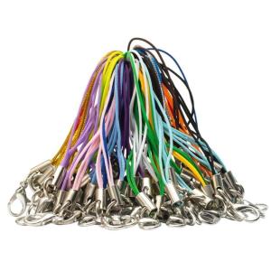 Pack of 100 Phone Strap with Attachment Rings Versatile Polyester Phone Lanyard Ropes For Crafting Unique Keychain