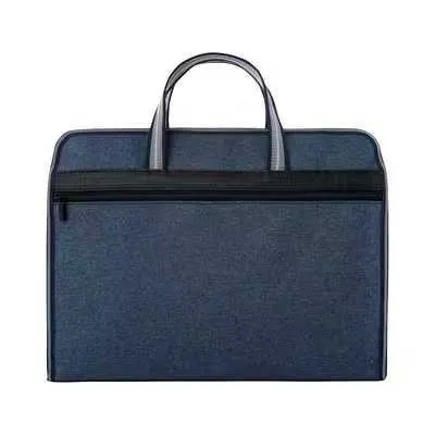 1pc Large Capacity Briefcase Folder Tote Bag Storage Handbag Waterproof Document File Paper Organizer
