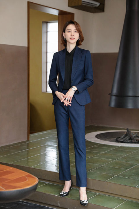 High-end Manager Ropa Formal Mujer Business Suit Pants Blazer