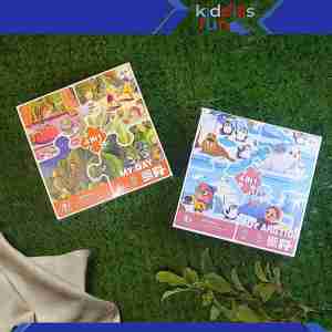 Mainan Puzzle Edukasi Anak | Jigsaw Puzzle 4 in 1 My Day | Magnetic Puzzles for Kids