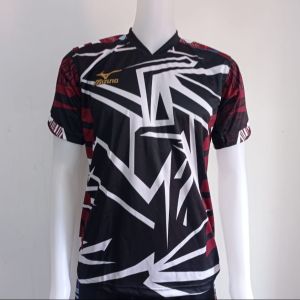 kaos olahraga volly voli atasan Fullprinting mizuno| kode B48 free  nomor