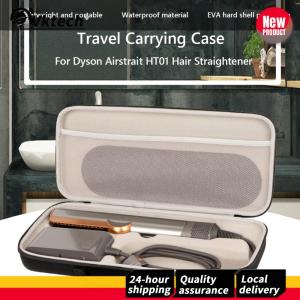 【Free Shipping】 EVA Hard Carrying Case for Dyson Airstrait HT01 Shockproof Travel Storage Box Durable Black Color