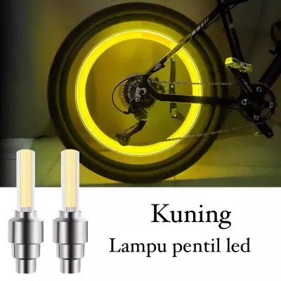 TUTUP PENTIL LAMPU LED 2PCS NYALA WARNA WARNI SENSOR GETARAN DENGAN BATRE AG 10 BISA DIGANTI UNIVESAL MOTOR/SEPEDA/MOBIL CAHAYA TERANG LAMPU HIAS KEREN