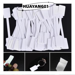 HUAYANG01 [2023 new HOT FASHION] 100pcs White Price Label Tags with Hanging String Jewelry Stationery Shoes Cloth