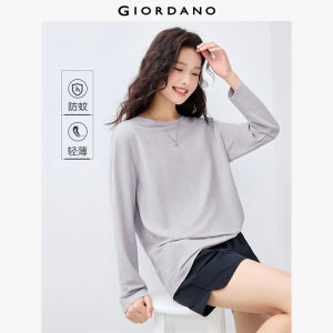 Giordano Women Anti-mosquito crewneck long sleeve tee Free Shipping 05325448