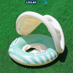 Phao bơi cho bé có Mái Che nắng tháo rời ghế ngồi đáy mút êm ái PVC dày bền cho bé đi biển hồ bơi