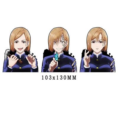Jujutsu Kaisen Anime Decals 3D Color Stickers Itadori Fushiguro Kugisaki Gojo Satoru Decor for Car Cup Laptop Refrigerator