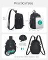 BAGSMART Small Crossbody Sling Bag, Crossbody Daypack, Chest Shoulder Bag Hiking Backpack for Casual Travel Sport. 