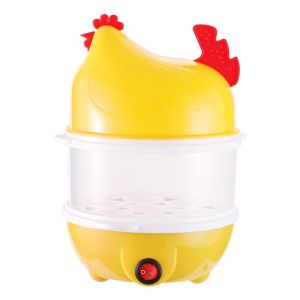HOUCHU Multi Function Breakfast Cooking Tool Kitchen Utensil Supplies Chicken Shaped EU Plug Boiler Steamer Eggs Steamer Eggs Boiler Electric Egg Cooker