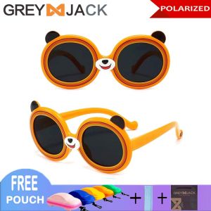 Grey Jack Kacamata Hitam Sunglasses Polarized Anak Model Lucu Anti UV/Anti Silau TR90 Ringan Dan Nyaman Model Terbaru 8068