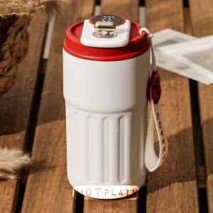 MUG Kopi Botol Minum Aesthetic Tumbler Gelas Termos Mini Panas Dingin Smart Digital Display SUS316 AN