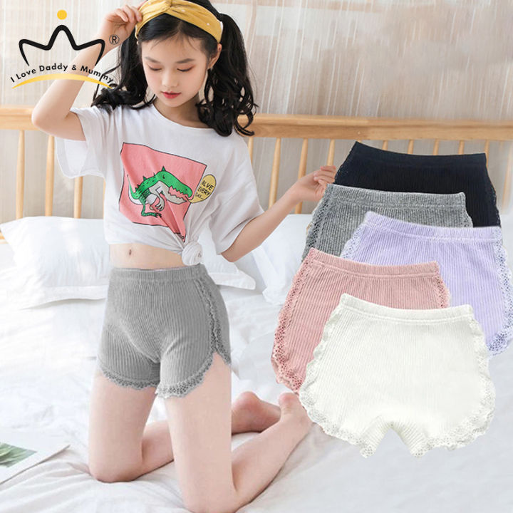 Children Girls Pants Girls Safety Shorts Cotton Soft Lace Breathable Baby Girl  Underwear Kids Panties Girls Leggings Girls Safety Pants Underpants 2-15  Years