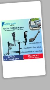 Chân Chống Cạnh Xe Piaggio Vespa Các Dòng GT Liberty Lx Lxv S Et Zip Medley Sprint Primavera