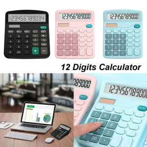 Large Electronic Calculator 12 Digit Display Multi-functional Calculator for Business Office School Office Supplies