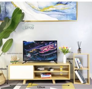Kệ TV Để Sàn Phòng Khách Phòng Ngủ 1m2 Cánh Mở Hiện Đại Chất Liệu Gỗ MDF