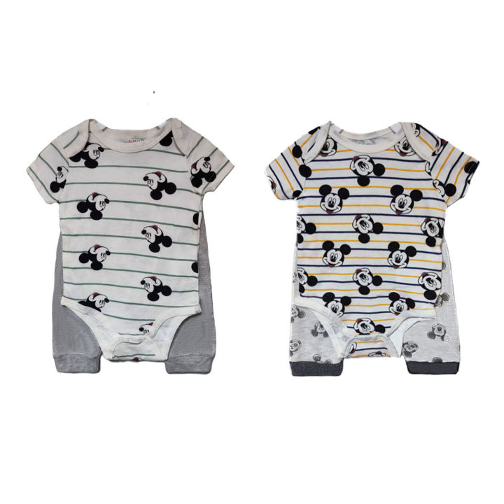 0-9month Newborn Baby Clothes Summer Short Sleeve Baby Boy Rompers Pant  Infant Boys Cartoon Jumpsuit Lazada PH