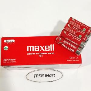 Pin Maxell AA (2A) 1.5V (AA / 1.5V / R6P(AR) / SUM-3) chính hãng / Hộp 40 Viên (10 Vĩ 4 Viên)