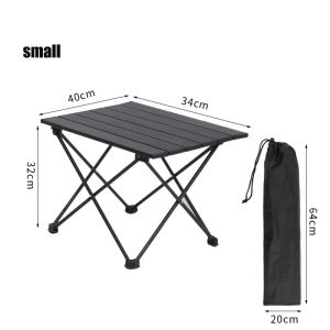 [Free Bag] Folding Camping Table Barbecue Picnic Outdoor Portable High Strength Aluminum Alloy Table