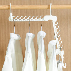 Folding Travel Portable Clothes Hanger Foldable Clothes Drying Rack for Bedroom Bathroom Wardrobe