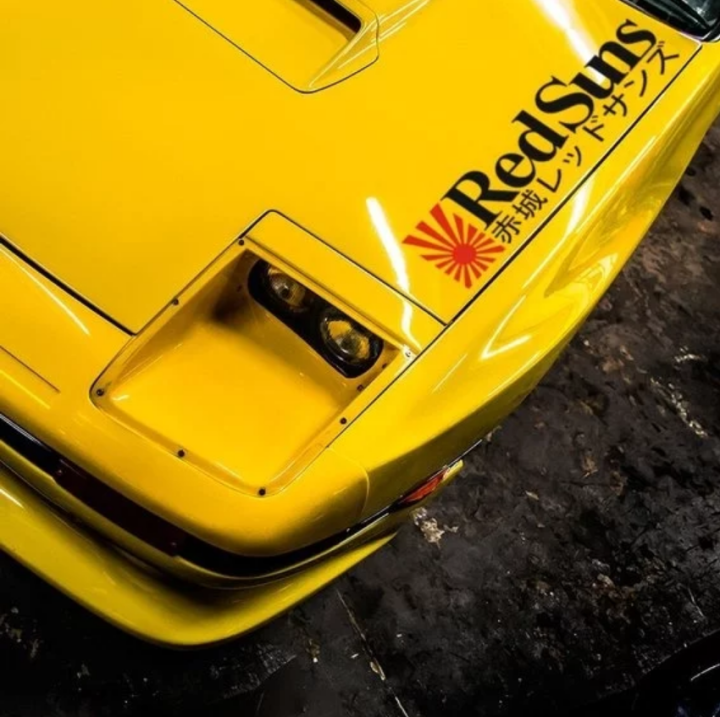 Sticker / Stiker Kaca Body Mobil JDM AKAGI RED SUNS Keisuke Takahashi Lazada Indonesia