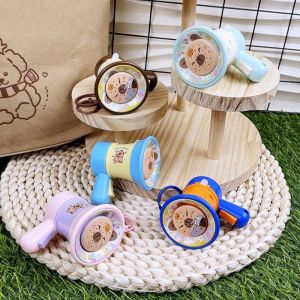 NTNKC Cartoon Capybara Music Trumpet Key Chain Recording Loudspeaker Music Keychain Pendant Creative Commemorate Handheld Speakers Toy Bag Pendant