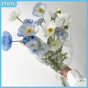 ZTOYL  High Quality Beautiful Artificial Poppy Silk Flowers Fake Flower for Home Wedding Salon Party Luxury Decoration