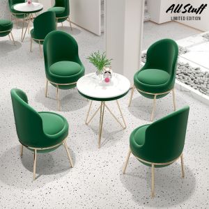 เก้าอี้ร้านทำเล็บ เก้าอี้สตูล  เก้าอี้คาเฟ่ เก้าอี้โมเดิร์น (ราคาต่อ1ตัว) โครงสีทอง ทำสปา ร้านเสริมสวย โรงแรม โต๊ะเครื่องแป้งคาเฟ่ ร้านเสริมสวย  Manicure Nail Chair