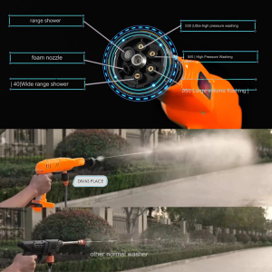 Divas Place Cordless Pressure Washer Power Household Cleaning Machine